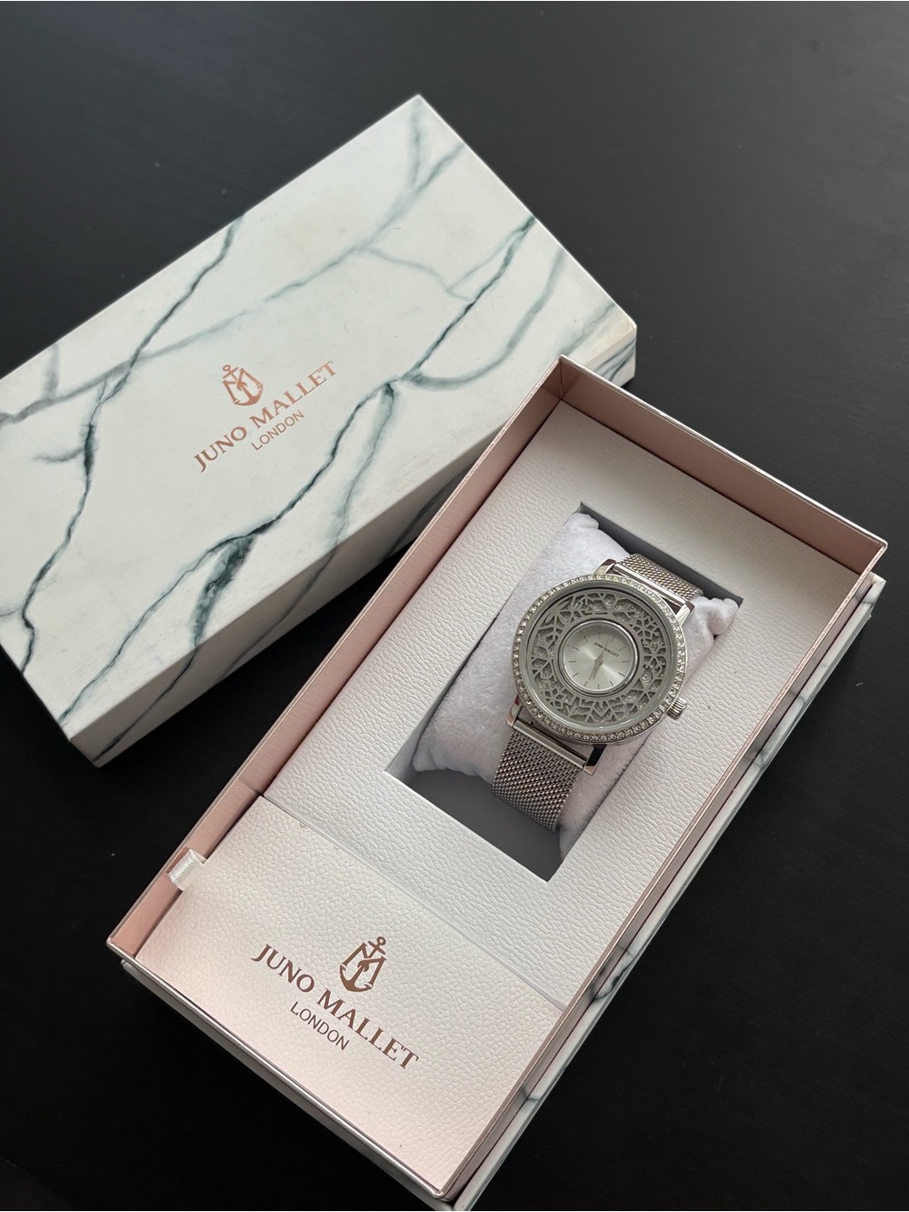 Women’s Silver Mesh Bracelet Watch